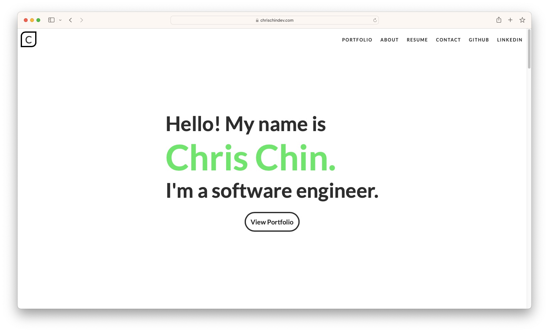 Chris Chin's Website
